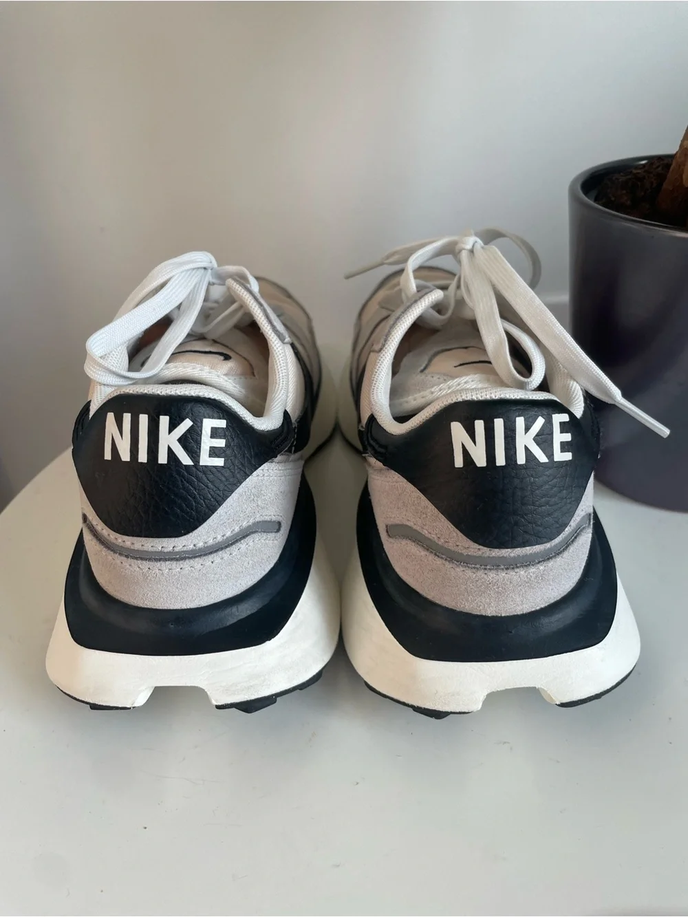 Women Size 7.5 Nike Phoenix Waffle Sail Black Shoes